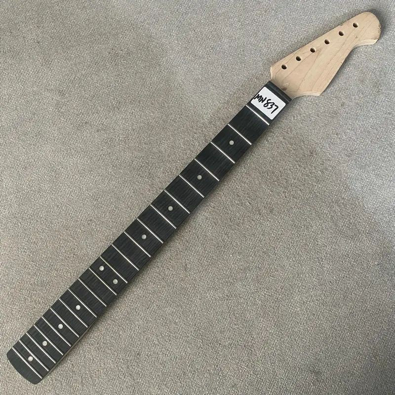 Unfinished Maple Wood Guitar Neck, Rosewood 21 Frets Fretboard