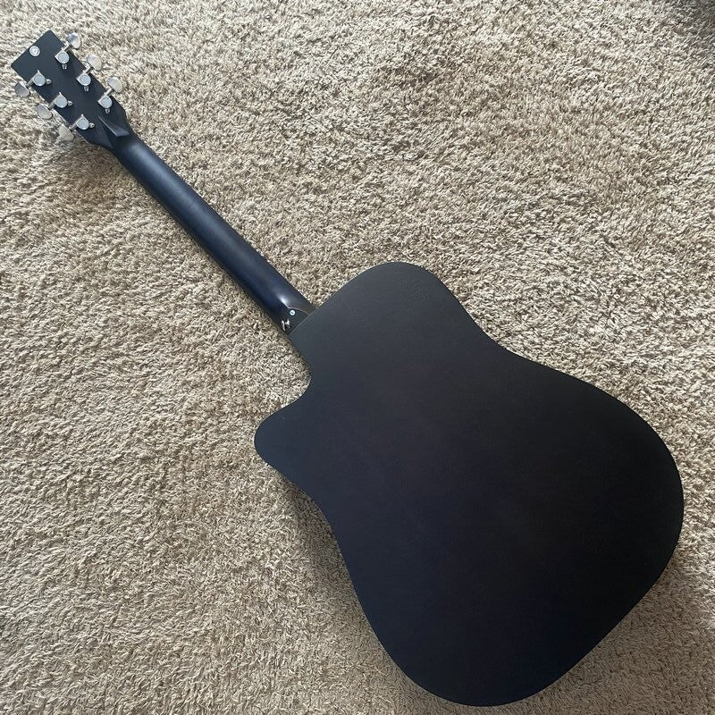 Blue 41 Inch Acoustic Guitar, Spruce Plywood Body, Mahogany Neck