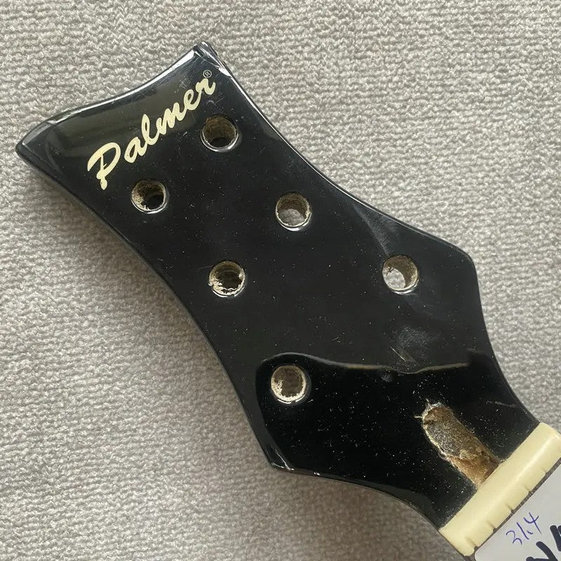 Glossy Black Basswood Guitar Body with Maple Neck, Rosewood Fingerboar