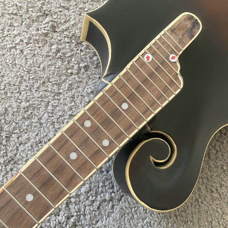 Sunburst Mahogany Wood 8 String Mandolin Body, Rosewood Fingerboard Ne