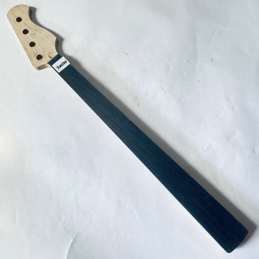 Maple Wood 4 String Bass Neck, Fretless Rosewood Fingerboard Fretboard