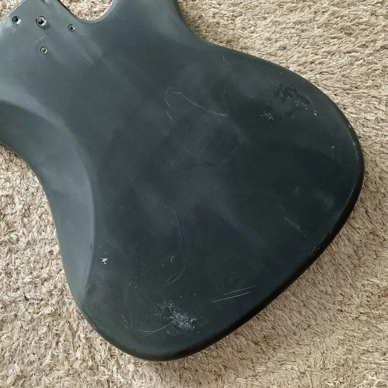 Black Left Handed 4 String Bass Basswood Body Fit Precision Bass