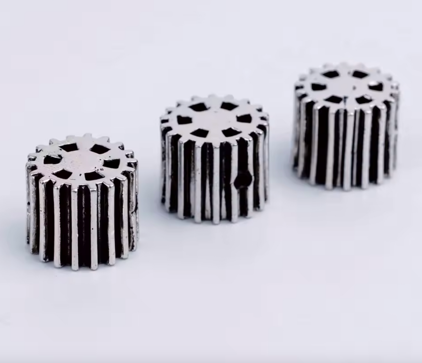 3PCS Aged Silver Metal Guitar Bass Knobs Fit Kiesel,Peavey,Washburn,Ib