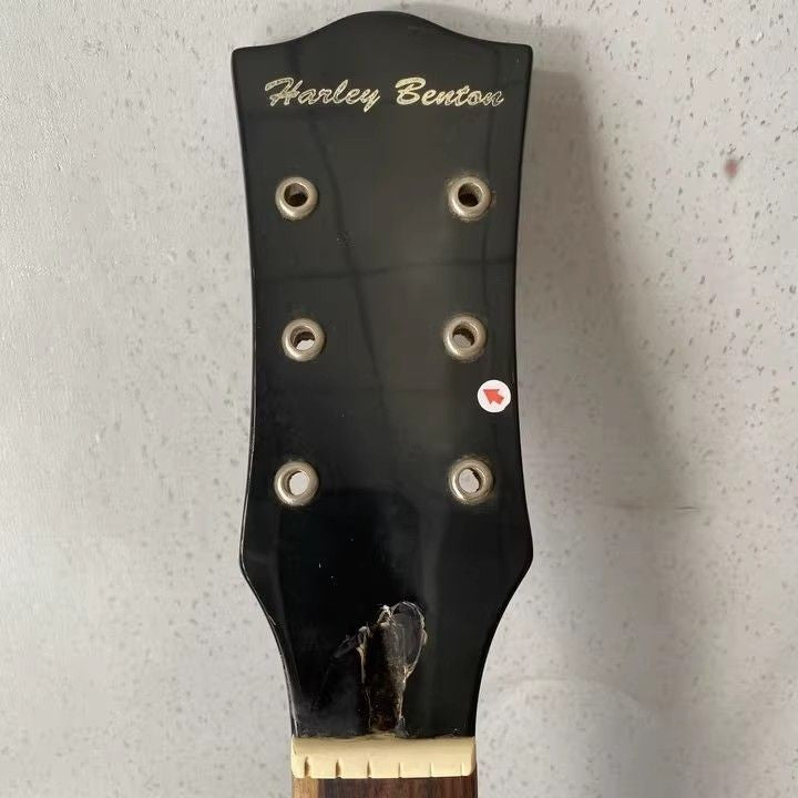 Glossy Black Guitar Single Cur Body with Neck Fit Les Paul LP