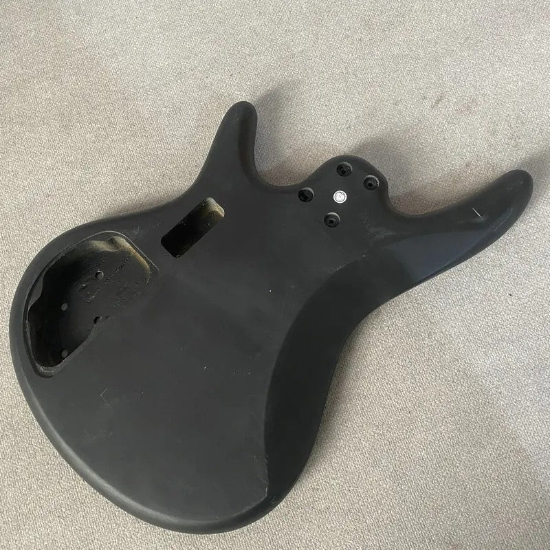 Matte Black Basswood 4 String Electric Bass Guitar Body