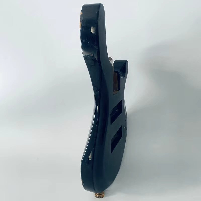 Glossy Black Electric Bass Guitar Solid Body