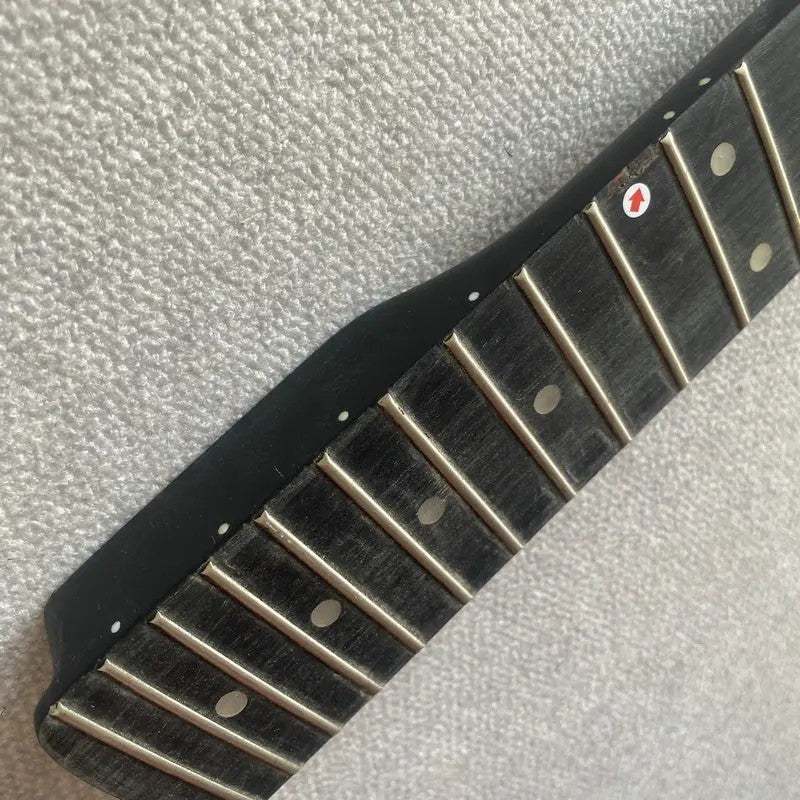 Matte Black Guitar Maple Wood Neck, Rosewood 22 Frets Fretboard