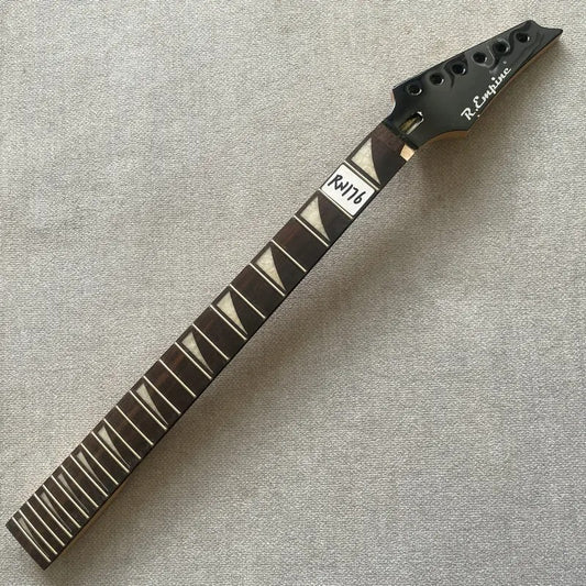 Black Headstock Guitar Maple Wood Neck, Rosewood Fretboard 24 Frets