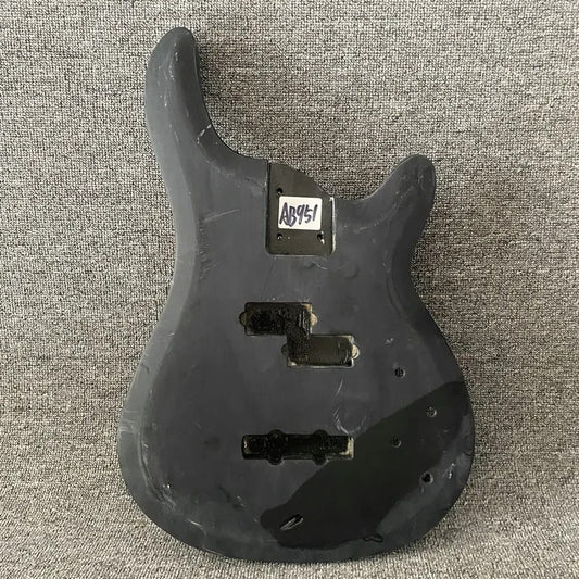 Black 4 String Electric Bass Solid Basswood Body