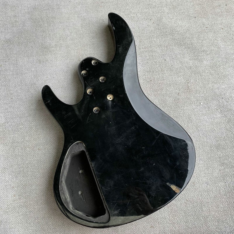 Gloss Black Finish 4 String Bass Basswood Body