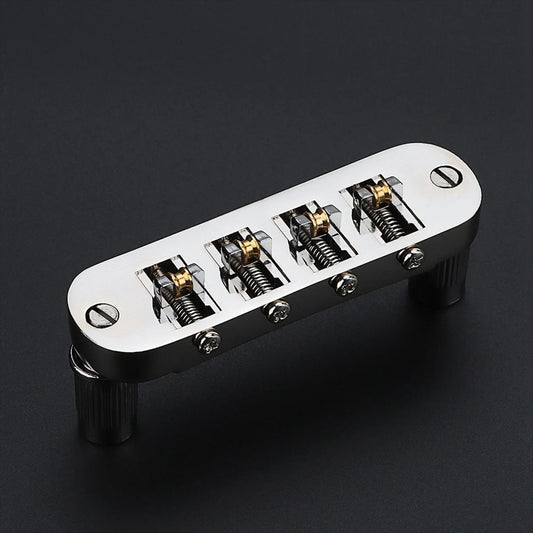 Tune O Matic 4 String Bass Bridge with Roller Saddles