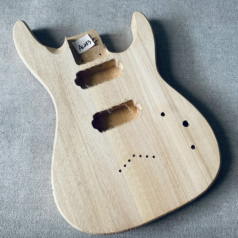 HH Basswood Unfinished Guitar Body, String Through Bridge