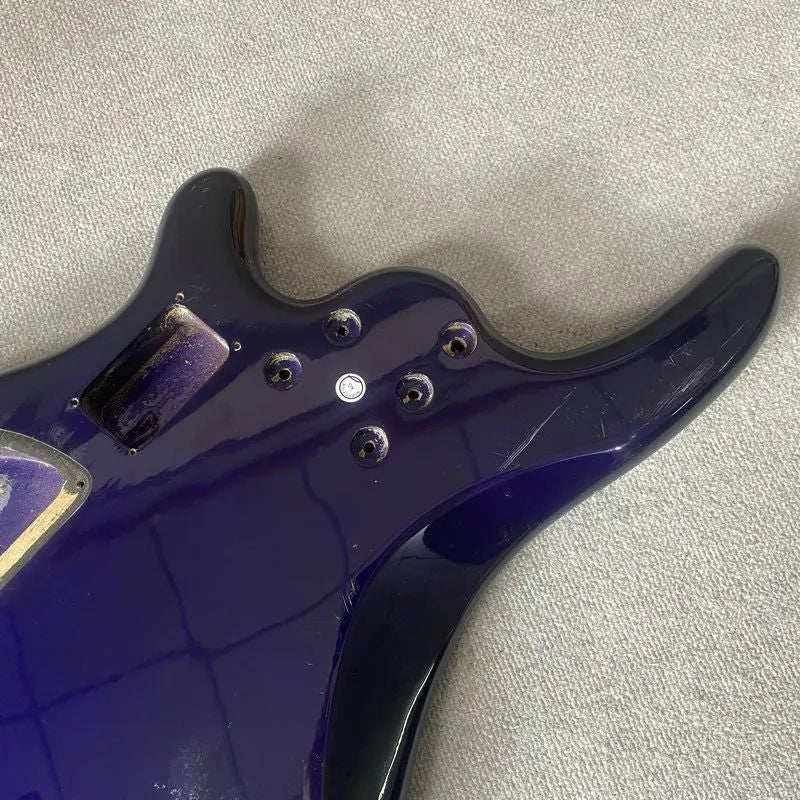 Blue 5 String Electric Bass Basswood Body
