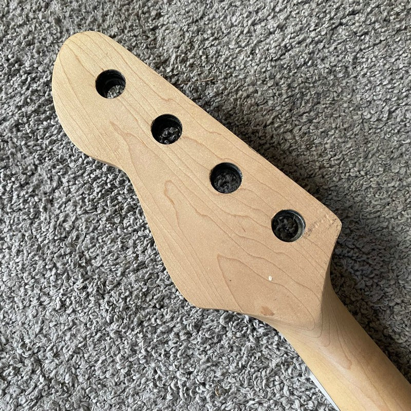 Black Maple Wood 4 String Bass Neck, Rosewood Fingerboard Fretboard