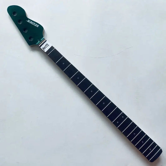 Green 4 String Electric Bass Maple Neck, 20 Frets Rosewood Fingerboard
