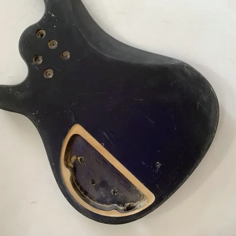 Black 5/6 String Electric Bass Okoume Wood Body
