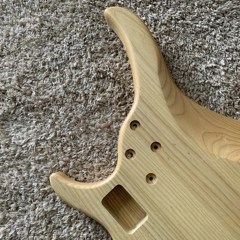 Solid Ash Wood 5 String Bass Guitar Solid Body DIY Project