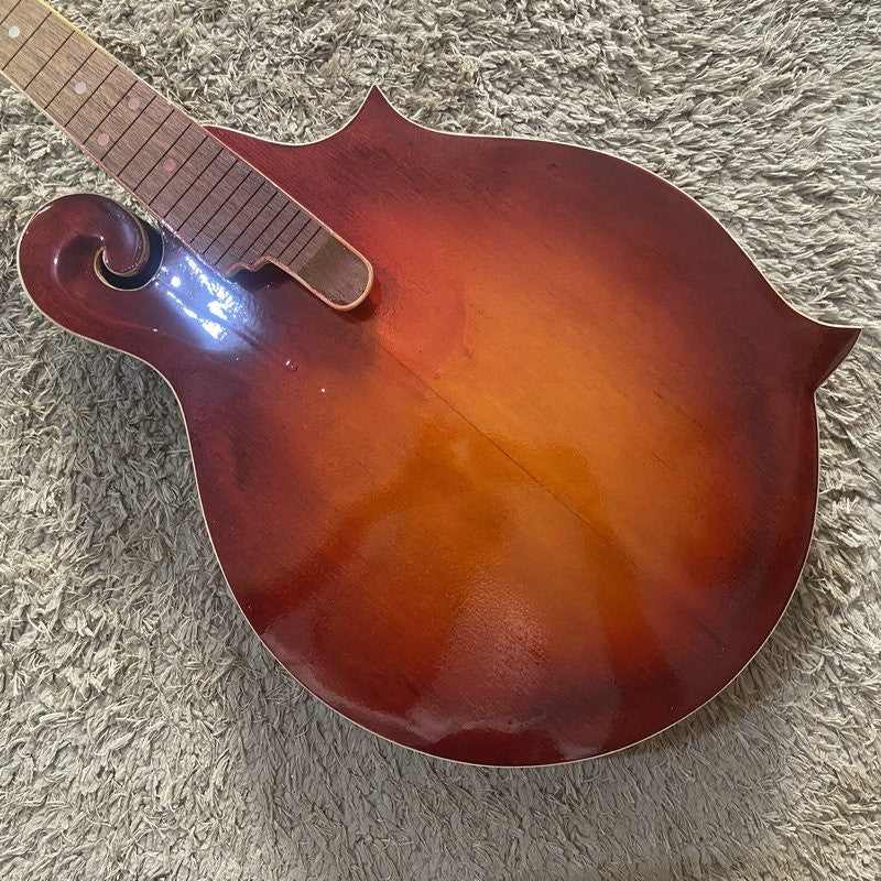 Cherry Burst Finish 8 String Mandolin, Spruce Top Body, Mahogany Neck