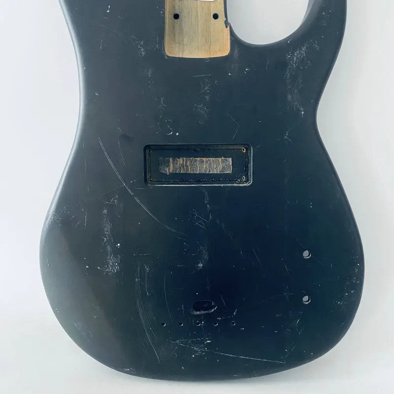 Black Electric Bass Guitar Body DIY Project