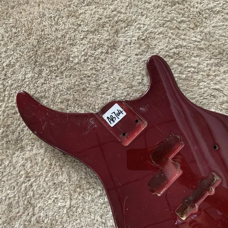 Wine Red 4 String Electric Bass Basswood Body