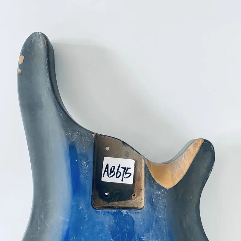 Blue Burst Solid Basswood Bass Guitar Body