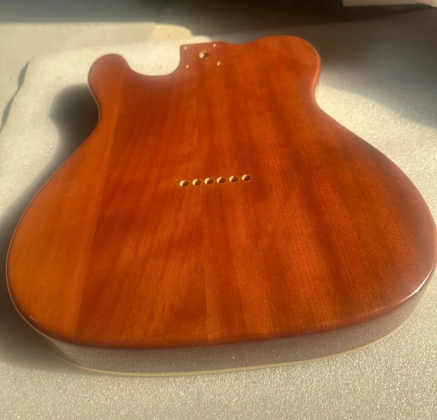 Mahogany Wood Guitar Body Spalted Maple Top Fit Tele Telecaster
