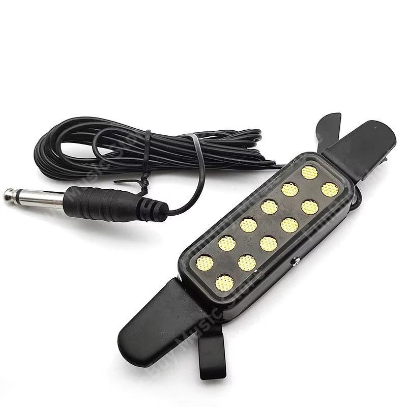 Black 12 Holes Acoustic Guitar Soundhole Pickup