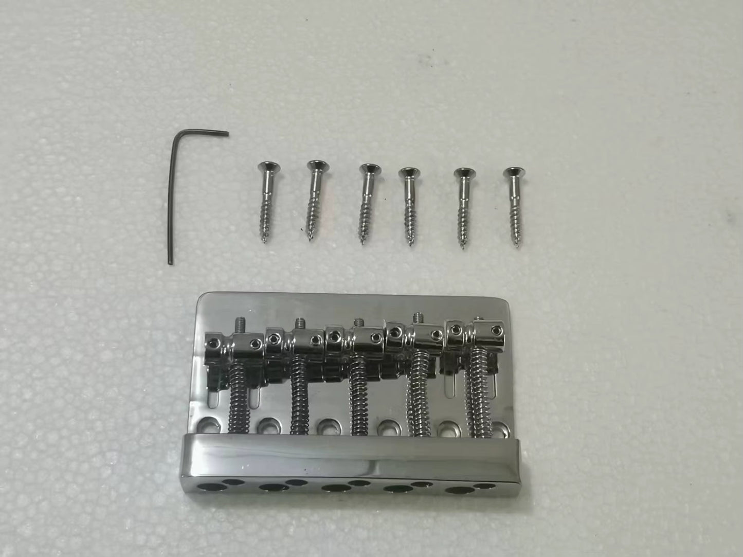Chrome 5 String Bass Hardtail Fixed Bridge