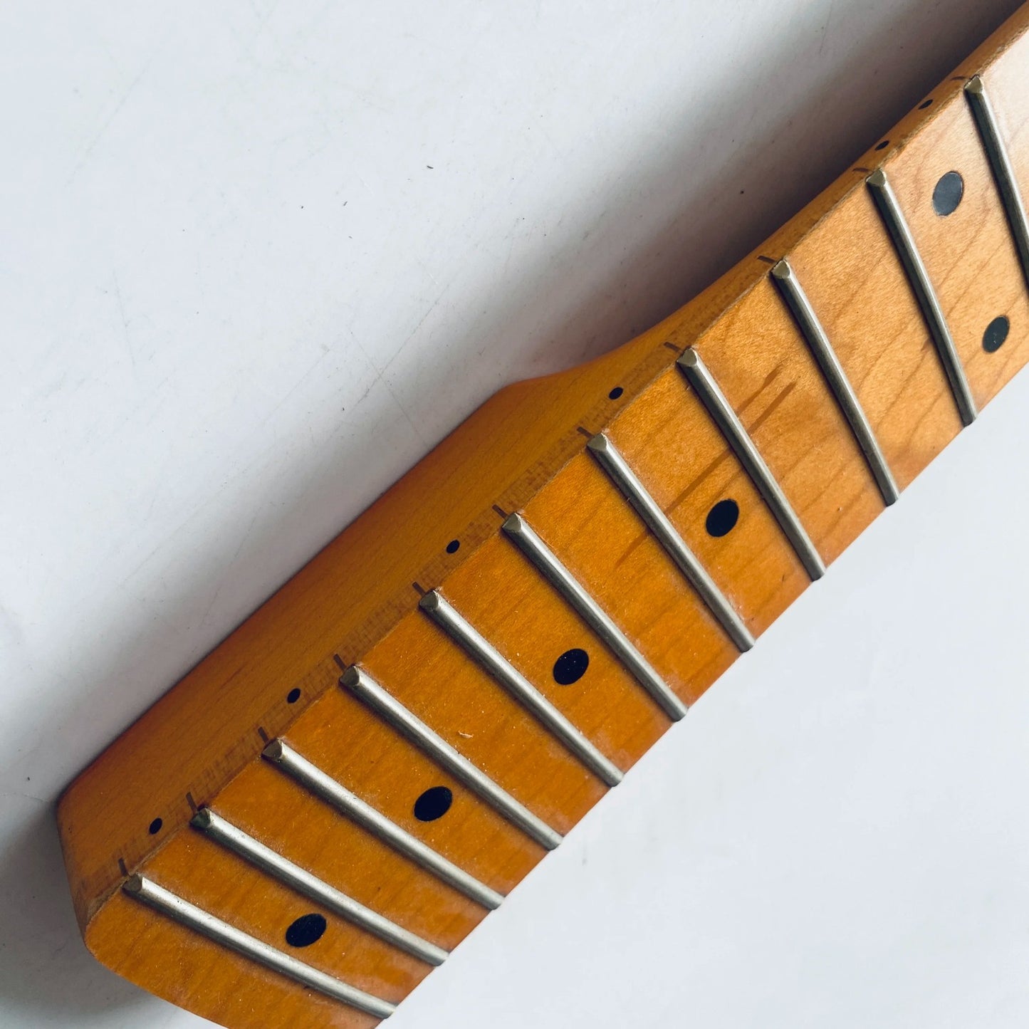 Harley Benton Orange Maple Wood Guitar Neck, 22 Frets Fingerboard