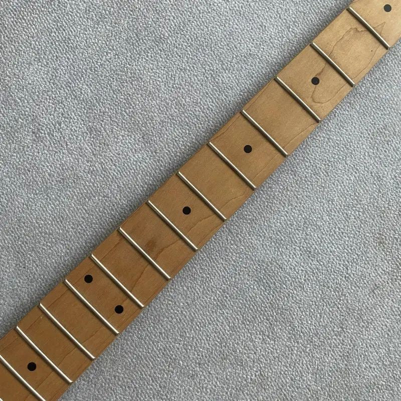 Maple Wood 4 String Bass Neck, 24 Frets Maple Fingerboard