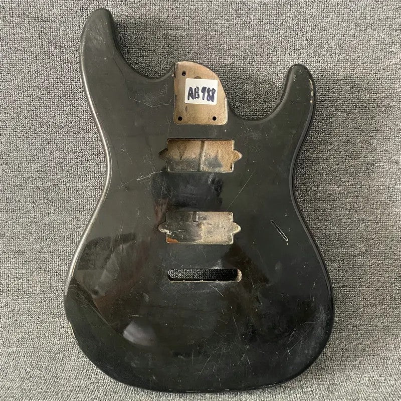 Gloss Black Basswood Guitar Solid Body DIY Project