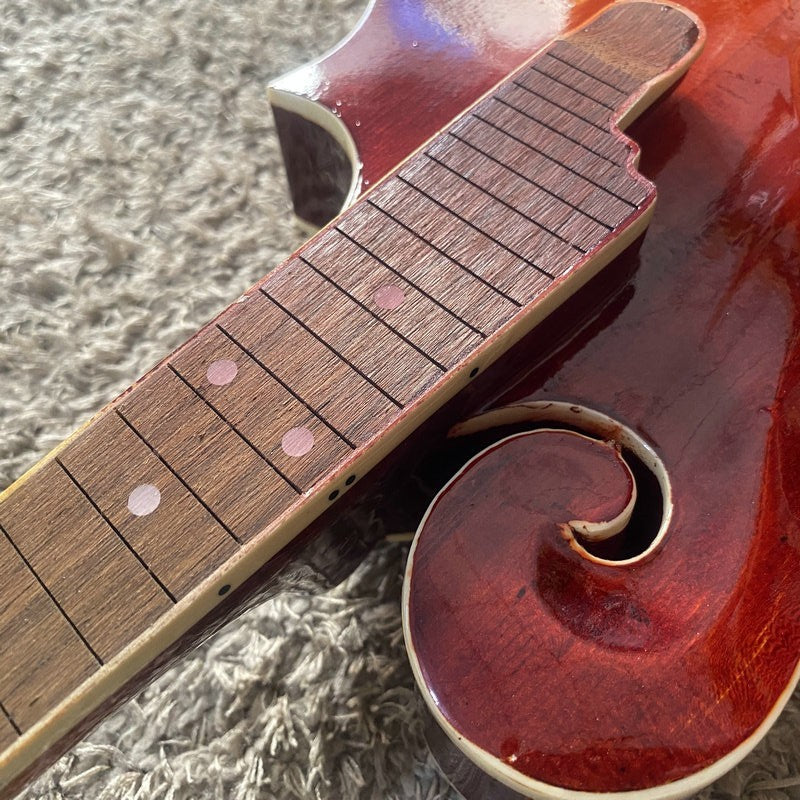 Cherry Burst Finish 8 String Mandolin, Spruce Top Body, Mahogany Neck