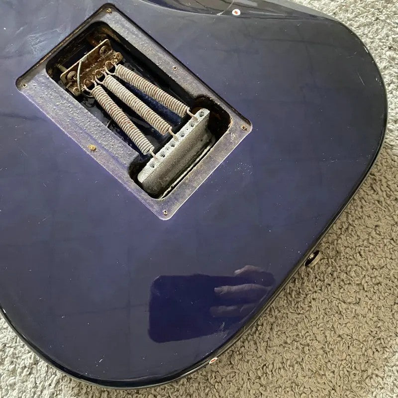 Blue Electric Guitar Basswood Body, Maple Neck, Rosewood Fingerboard