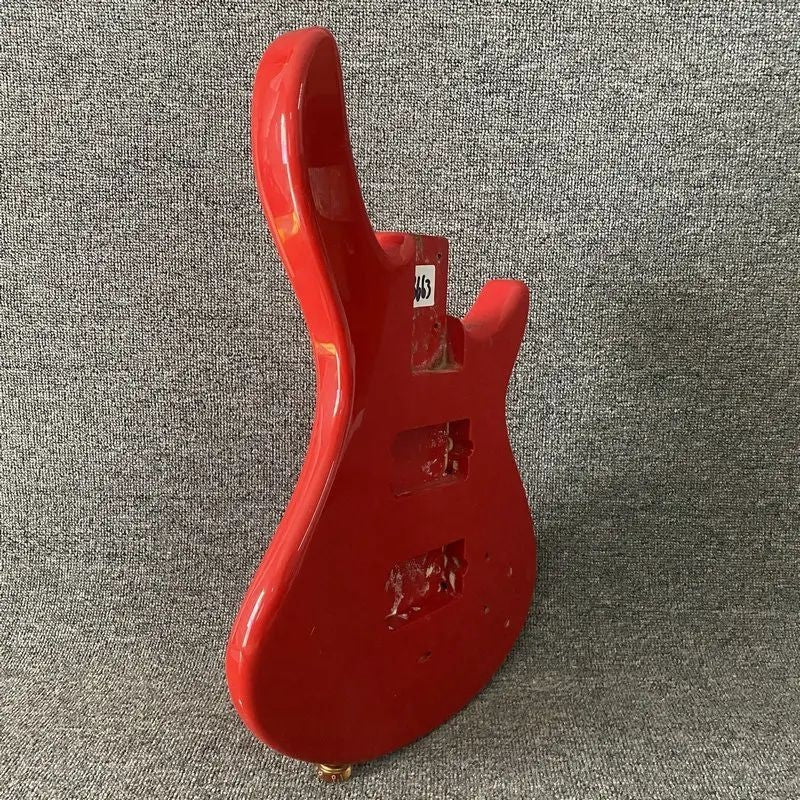 Red Finish Basswood Bass Guitar Body