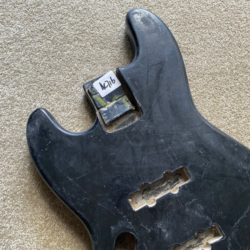 Left Hand Black 4 String Bass Basswood Body Fit Jazz Bass