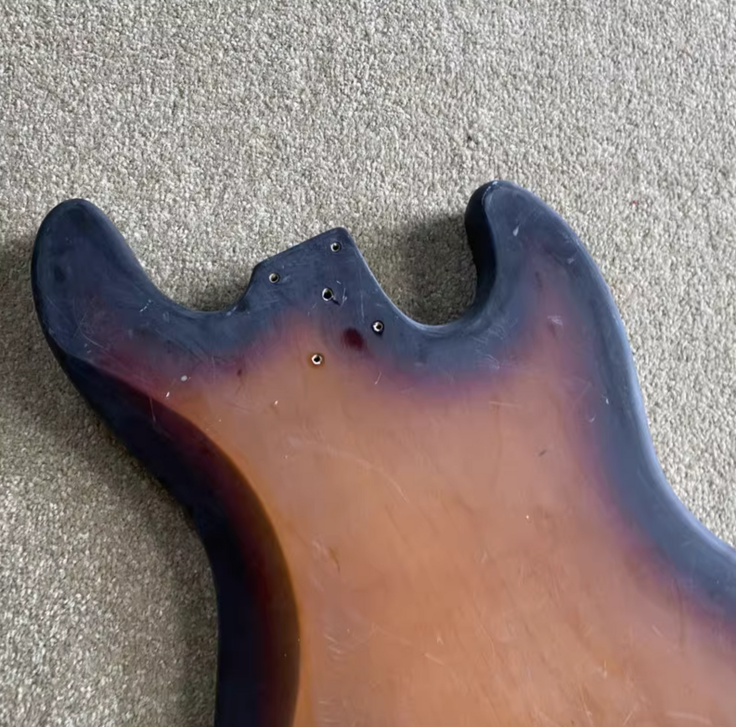 Lefty Basswood 4 String Bass Basswood Body in Sunburst Finish Fit Jazz