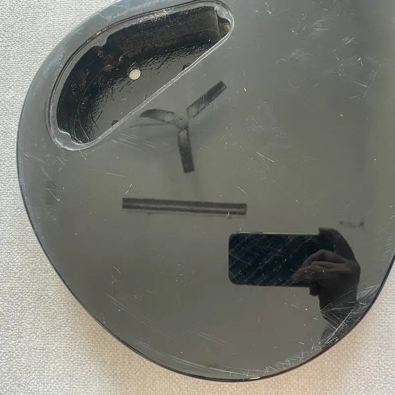 Black Single Cut Basswood Guitar Flat Top Body Fit Les Paul LP