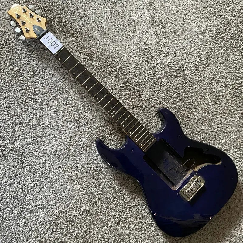 Blue Electric Guitar Basswood Body, Maple Neck, Rosewood Fingerboard