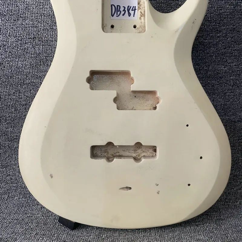 Cream White 4 String Bass Basswood Body