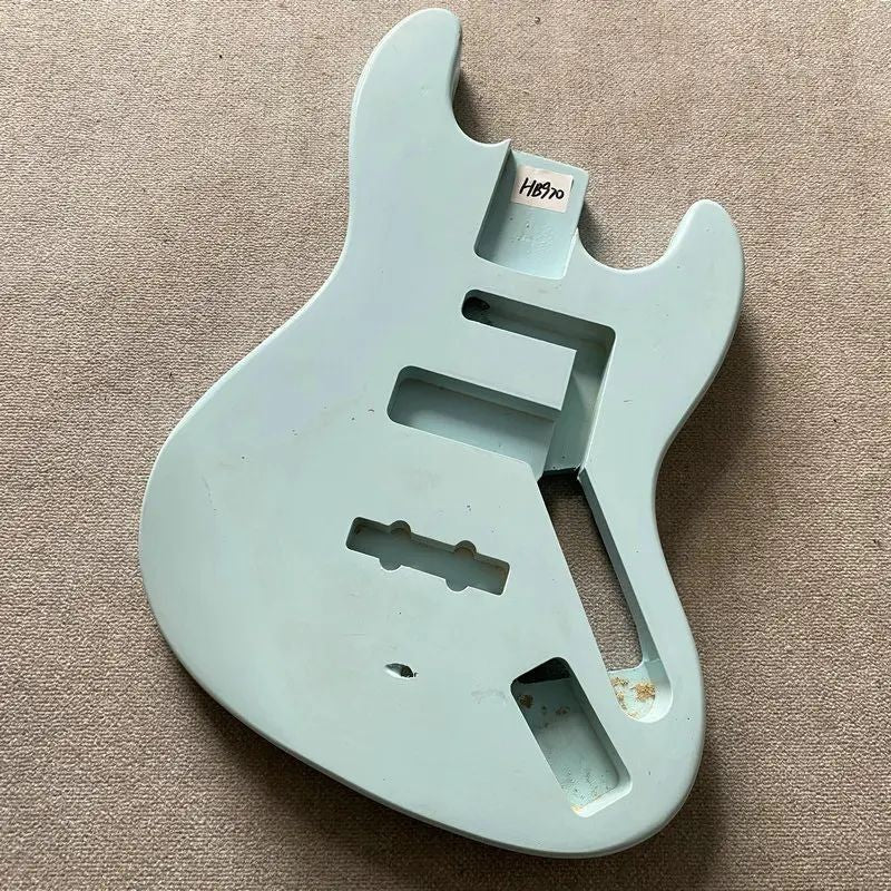 Light Blue Basswood Jazz Bass Guitar DIY Project