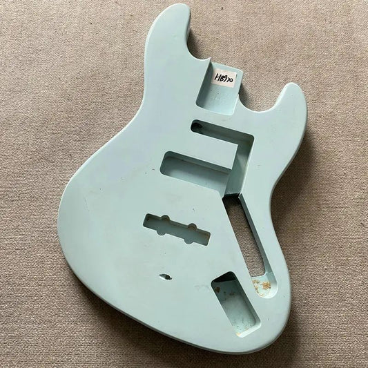 Light Blue Basswood Jazz Bass Guitar DIY Project