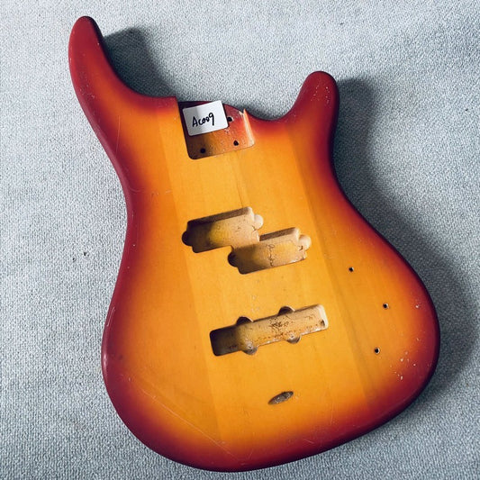 Basswood Cherry Burst 4 String Electric Bass Body