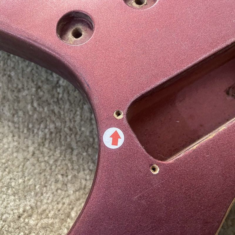 Red Basswood 4/5 String Electric Bass Body