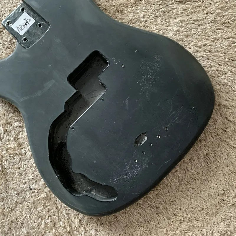 Black Left Handed 4 String Bass Basswood Body Fit Precision Bass