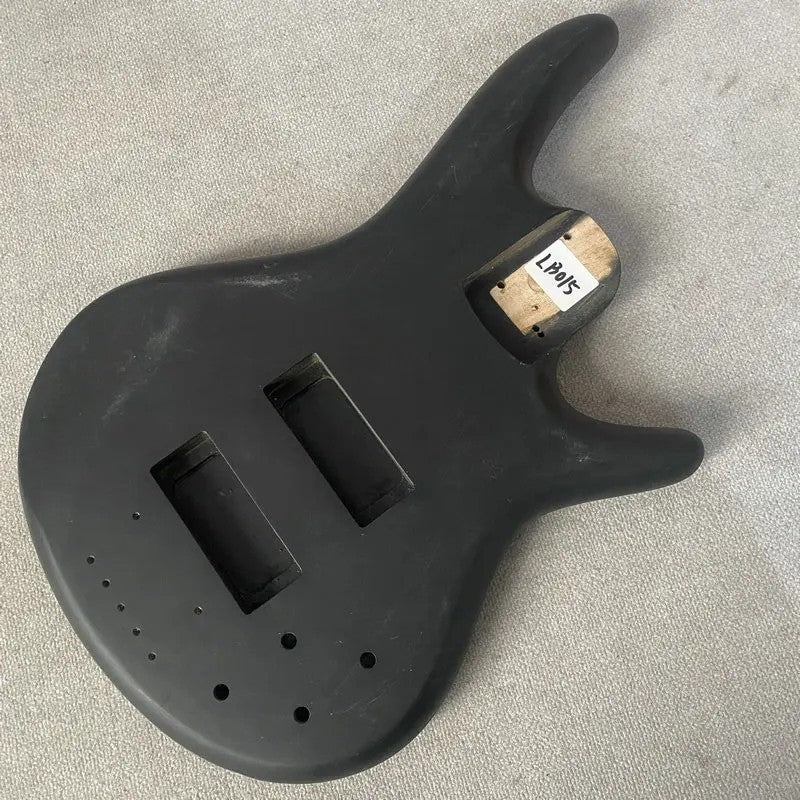 Matte Black Basswood 4 String Electric Bass Guitar Body