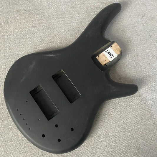 Matte Black Basswood 4 String Electric Bass Guitar Body