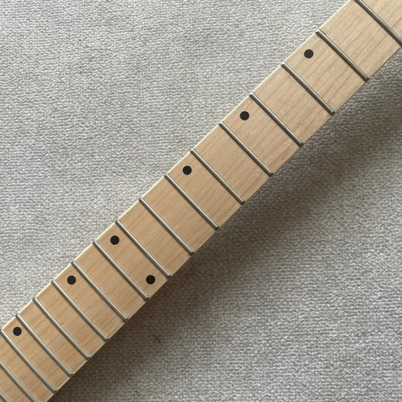 Reversed Headstock Guitar Neck, Maple Fingerboard 24 Frets