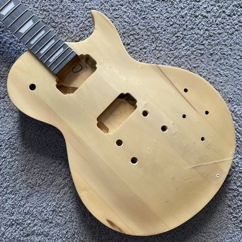 Single Cut Basswood Guitar Body with Maple Neck, Rosewood Fretboard Fi
