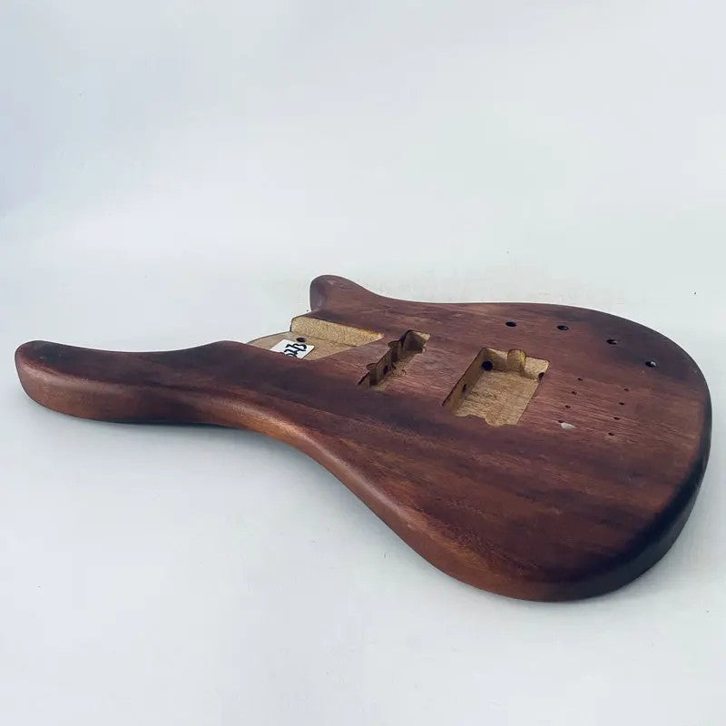 Mahogany Wood 4/5 String Bass Guitar Body DIY Project