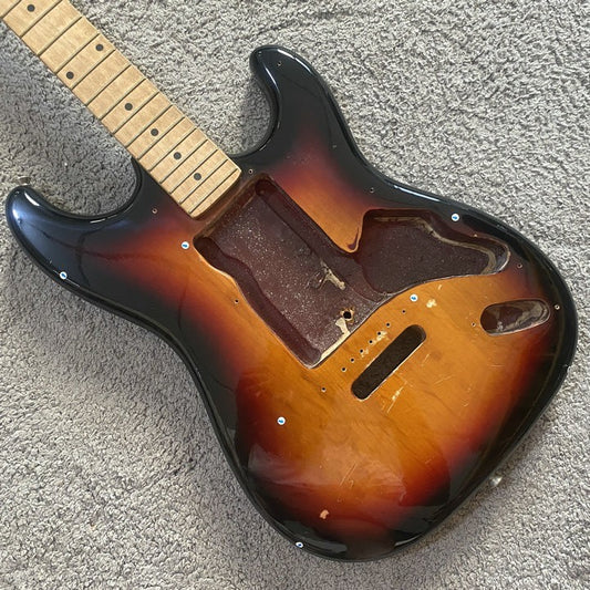 Sunburst Solid Basswood Body with Maple Neck DIY Project Kit